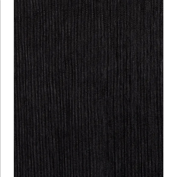 Nwot Floret Studio knee length black dress with side slit - Picture 4 of 7